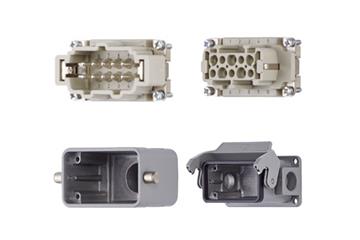 Harting connector set, pin and socket design, incl. contacts