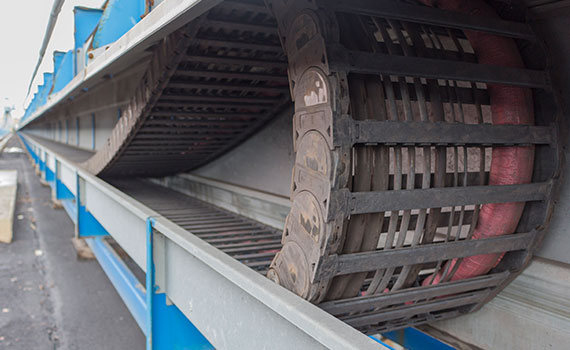 Dopravník hnědého uhlí