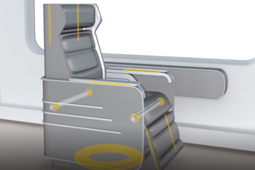 Vnitřní aplikace – sedadla