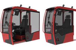 Kabina s lineární technologií drylin® v posuvných dveřích