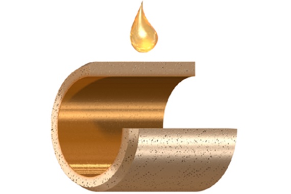 Struktura sintrovaného pouzdra