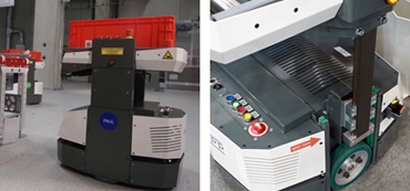 DTS od firmy Knapp s osami ozubených řemenů drylin® ZLW na zdvižné plošině