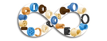 Různá ložiska igus® vyrobená na míru podle vašich specifických požadavků