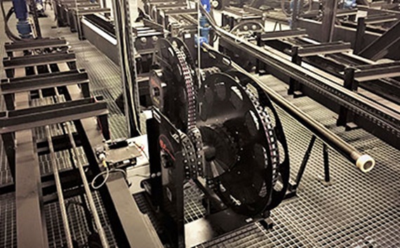 e-spool na obslužné lávce