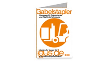 Brožura s průmyslovými vozidly