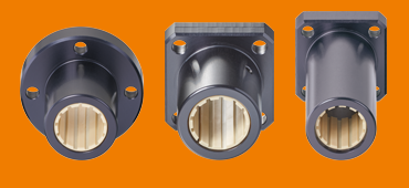 Linear housing drylin® R with flange