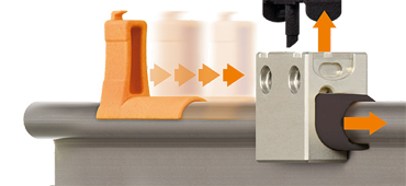 Linear housing for easy bearing exchange
