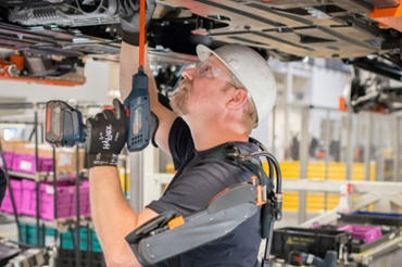 Exoskelet "AIRFRAME ™" s kluznými ložisky iglidur