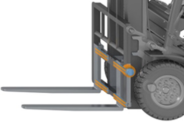 Tyčový materiál iglidur® v hrotech vidlice