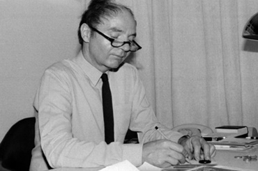 Günter Blase v roce 1964 v kanceláři ve společnosti igus