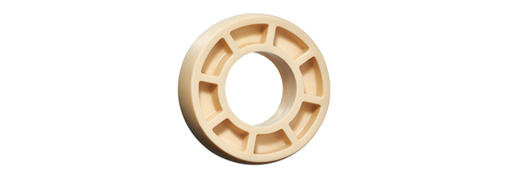 Injection-moulded spherical insert bearing