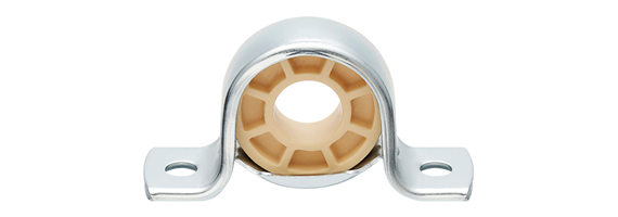 Spherical insert bearing with pillow block bearing with sheet metal housing
